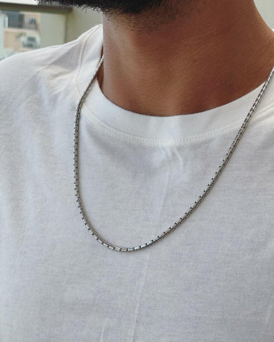 שרשרת סנייק- כסף