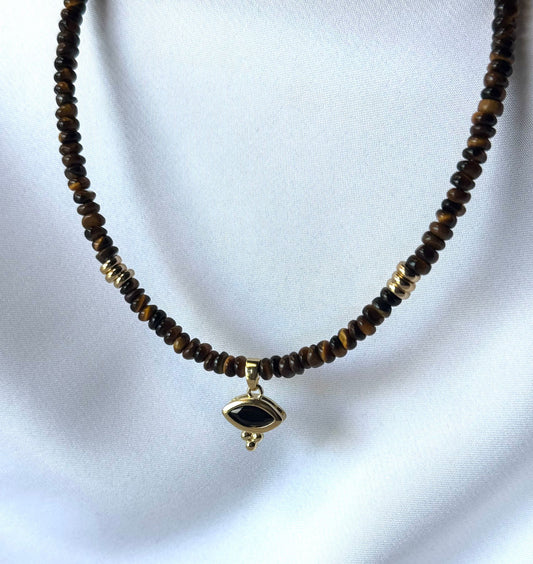 שרשרת עין-עין הנמר זהב