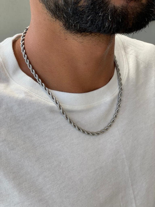 שרשרת חבל כסף