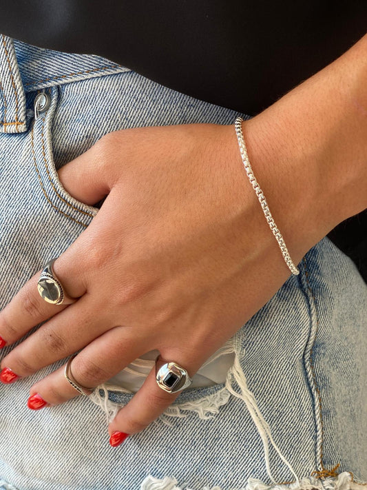 צמיד רייס- כסף 925