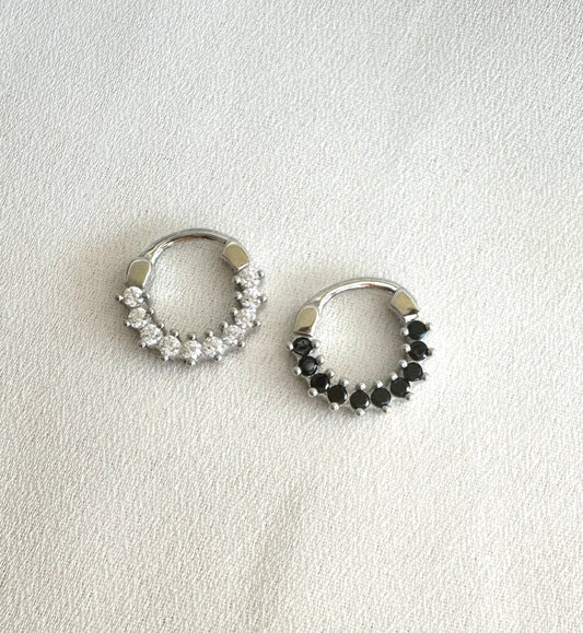 עגיל הליקס משובץ -כסף 925