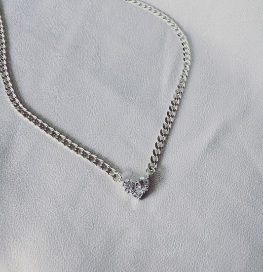 שרשרת לב גורמט- כסף 925