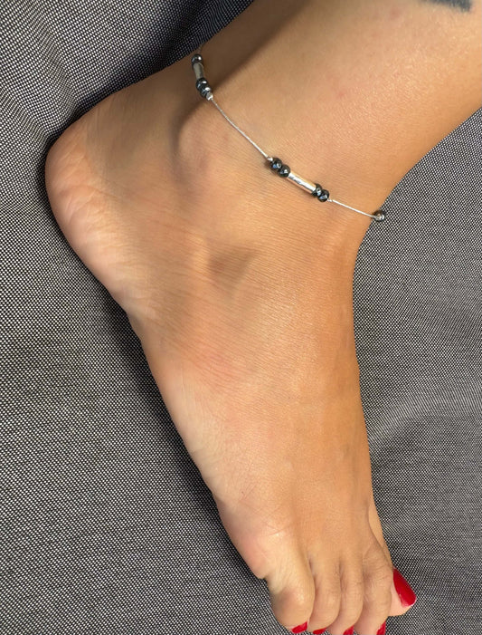 צמיד לרגל מידי המטייט- כסף 925