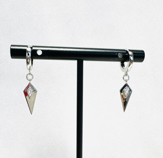 עגילי ענבר- כסף 925