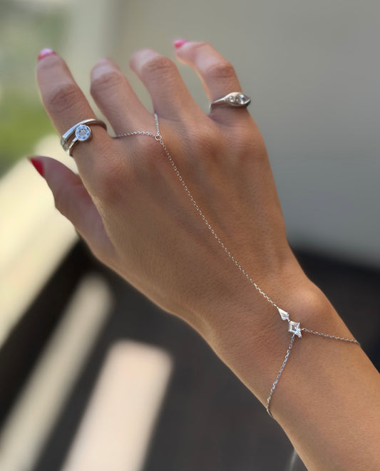 צמיד טבעת נוי- כסף 925