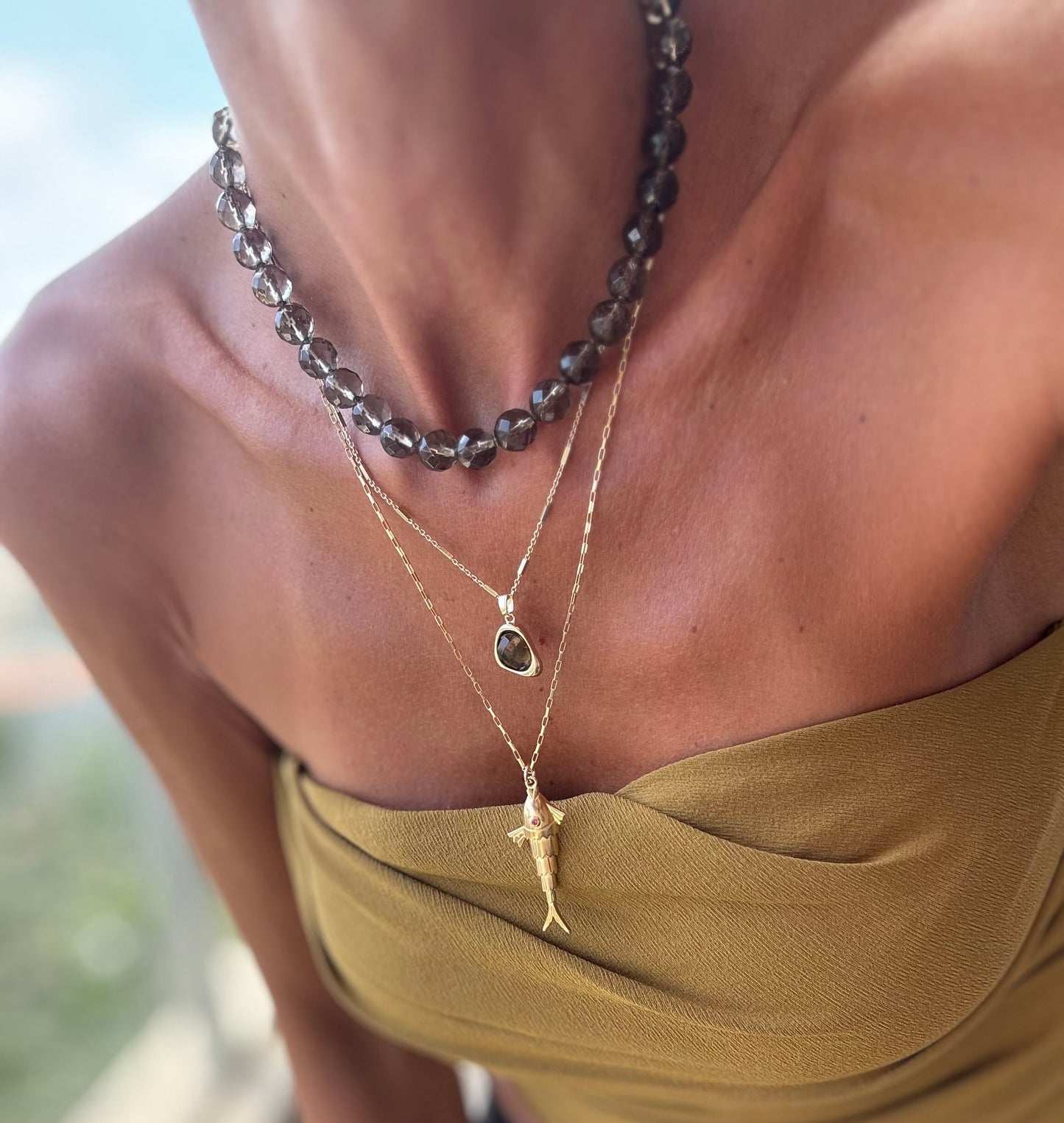 שרשרת דג קטן- ציפוי 2 מיקרון