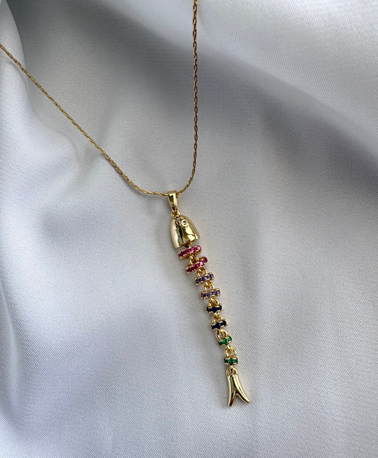 שרשרת דג צבעוני - 2 מיקרון