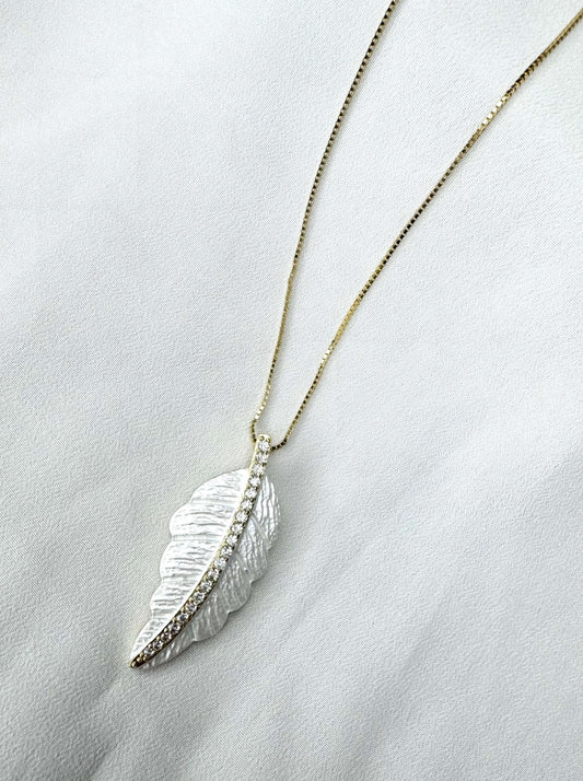 שרשרת נוצה - 2 מיקרון זהב