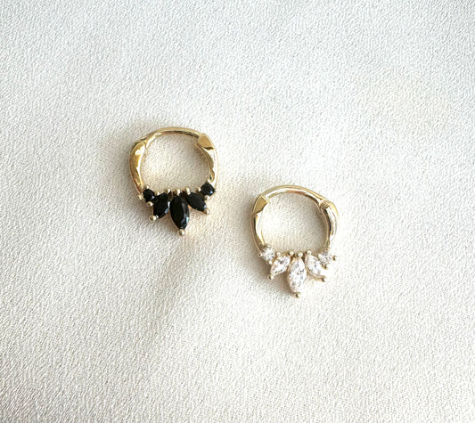 עגיל הליקס פרח- זהב 2 מיקרון