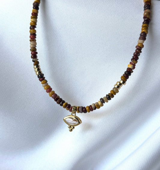 שרשרת מוקייט-זהב