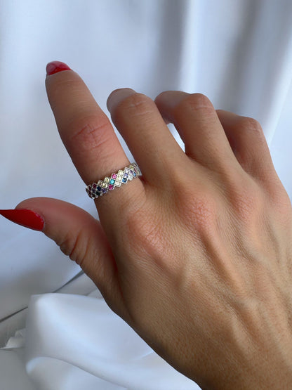 טבעת קשת- כסף 925