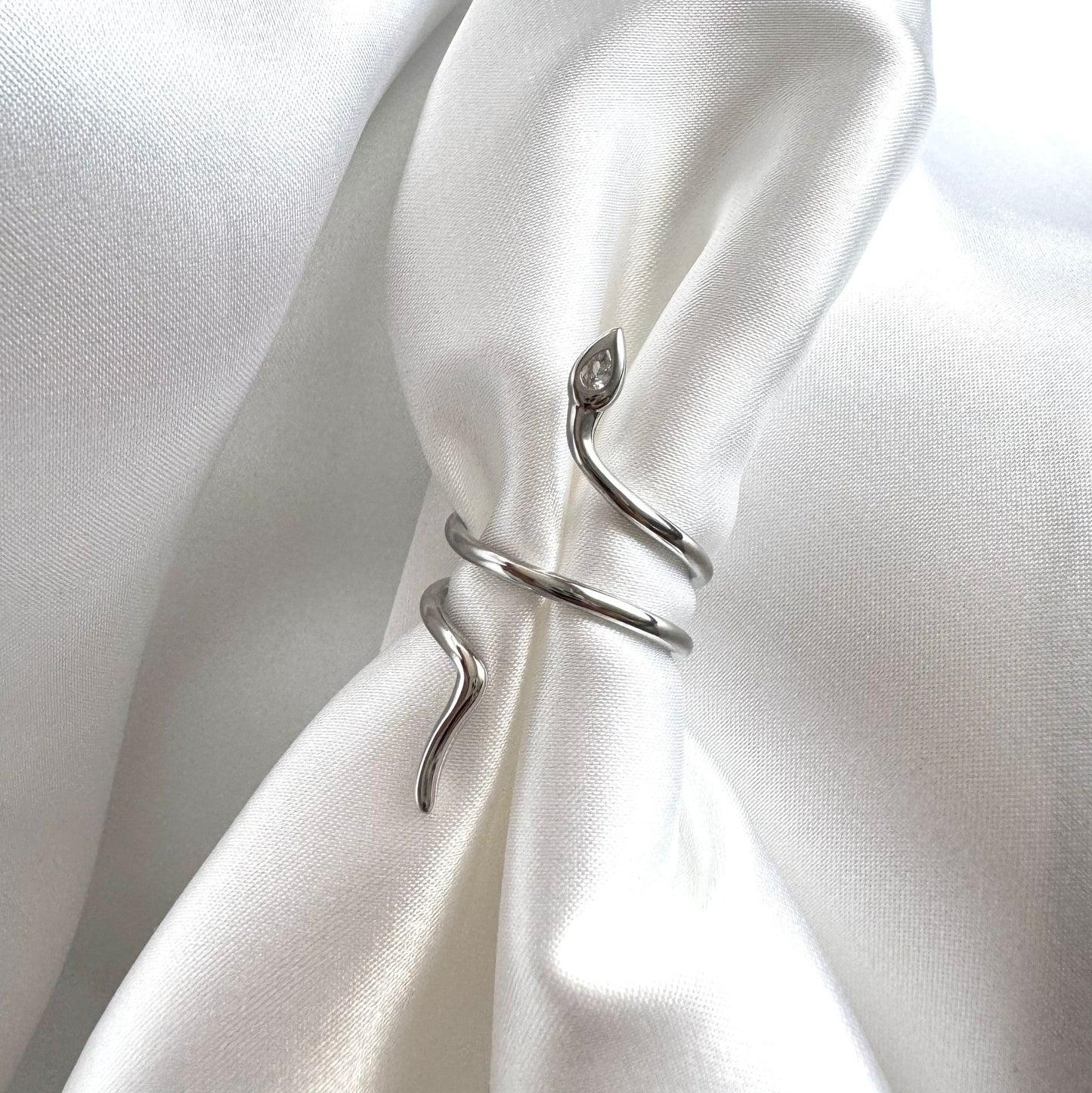 טבעת נחש- כסף 925