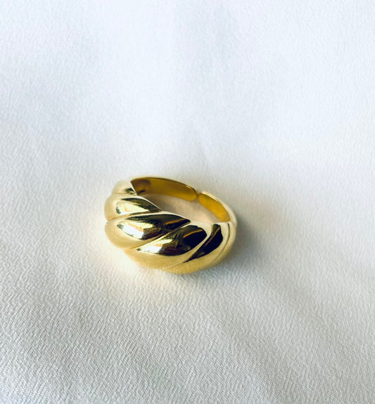טבעת גלי- זהב