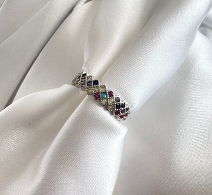 טבעת קשת- כסף 925