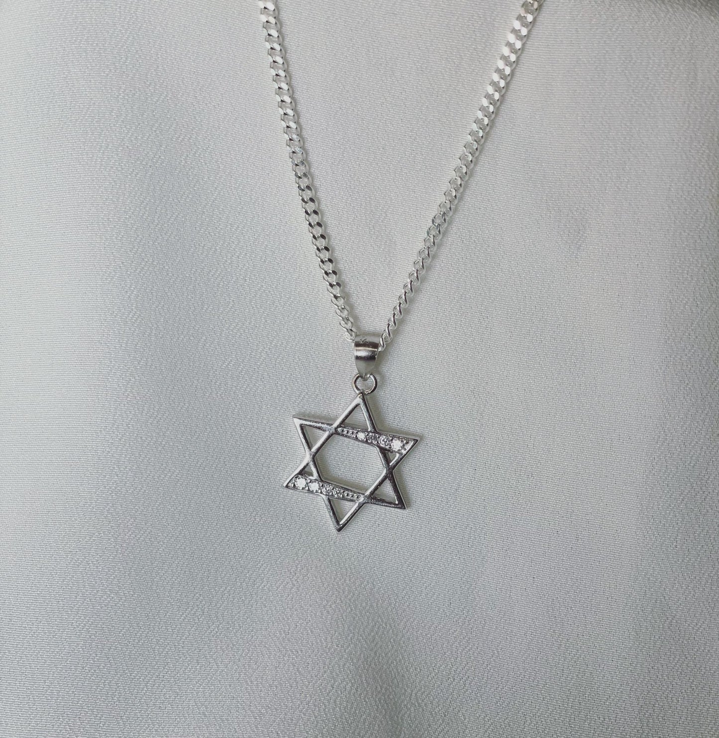 שרשרת דגל ישראל דיגלי- כסף 925