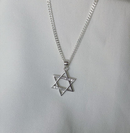 שרשרת דגל ישראל דיגלי- כסף 925