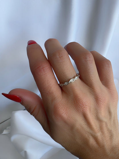 טבעת לין- כסף 925